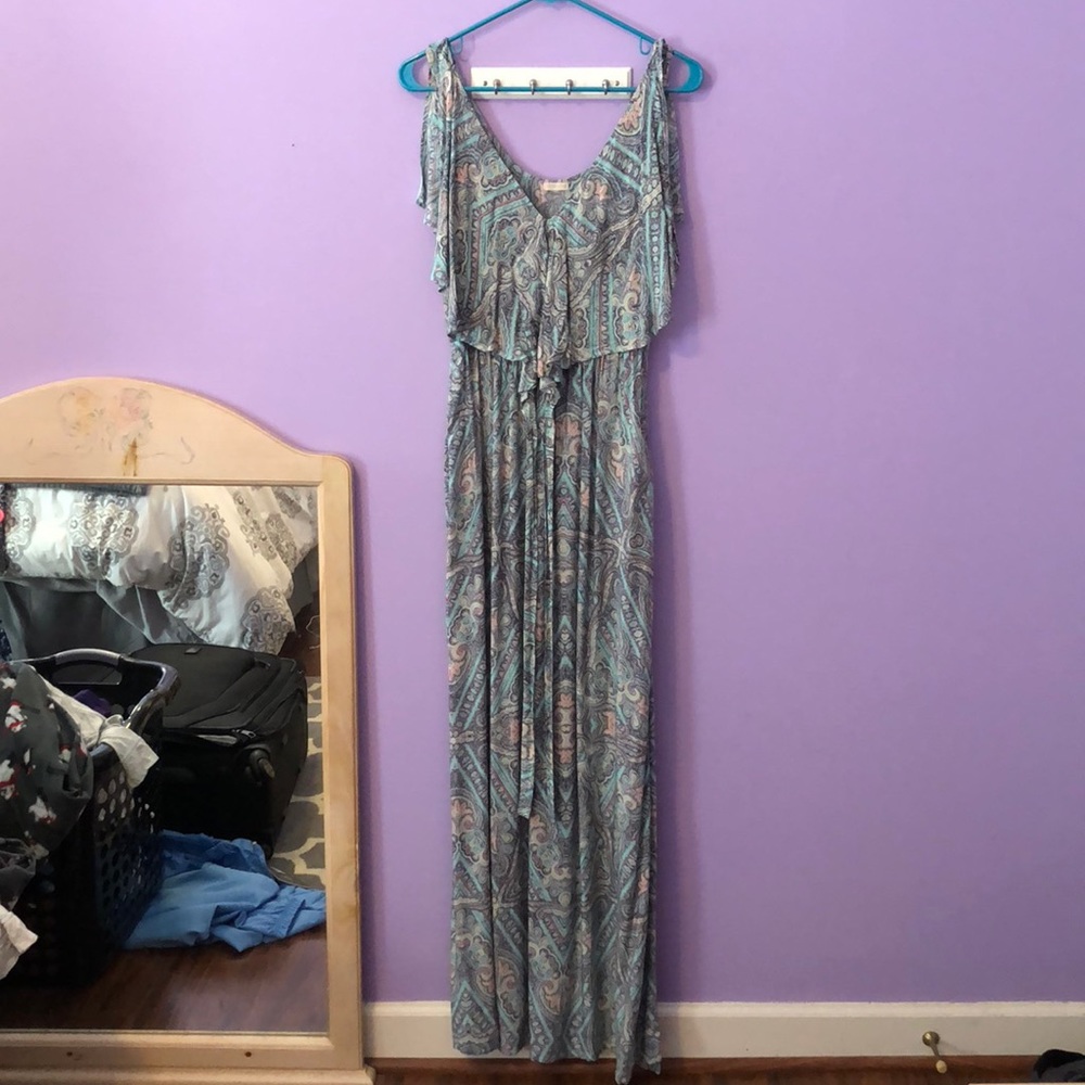 Print maxi dress